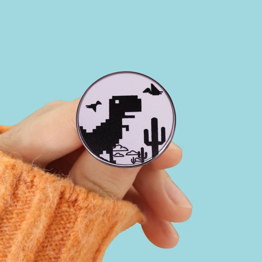 Dinosaur enamel pin