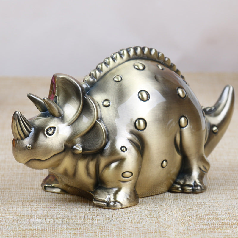 Fashion Metal Dinosaur Coin Bank