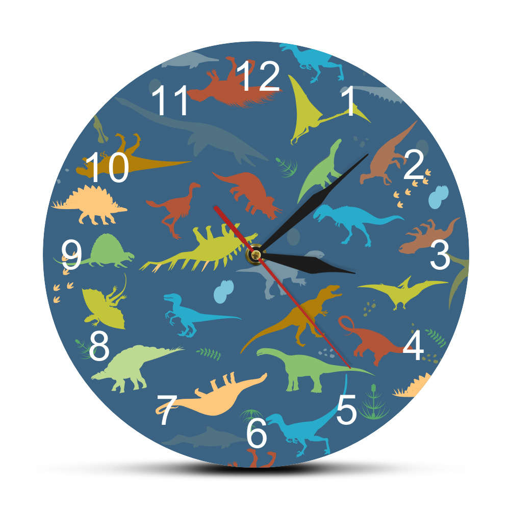 Dinosaur Colorful wall clock