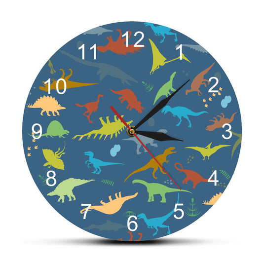 Dinosaur Colorful wall clock