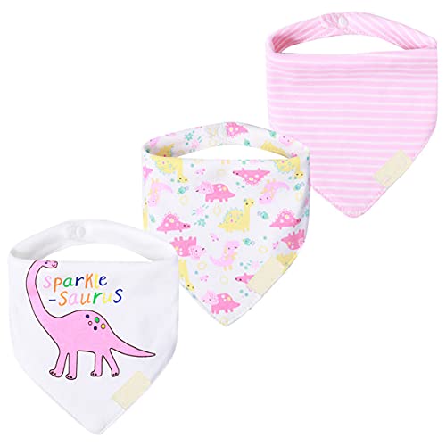 Dinosaur Baby 3 Packs Super Absorbent Cotton Feeding Bibs