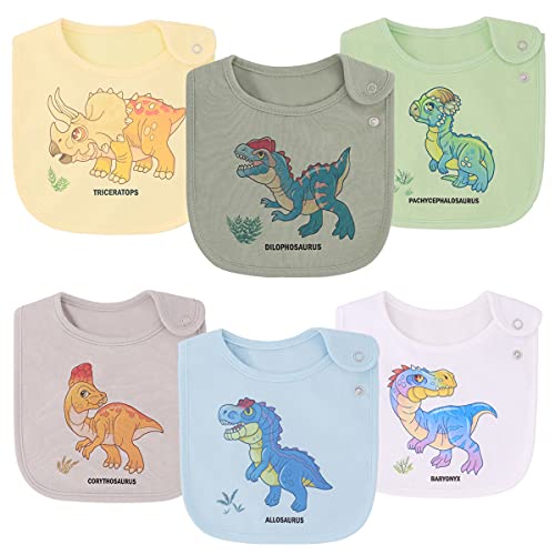 Dinosaur Cotton Waterproof Baby Bibs