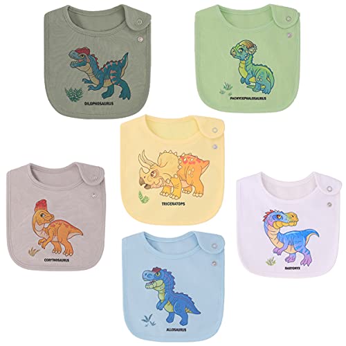 Dinosaur Cotton Waterproof Baby Bibs