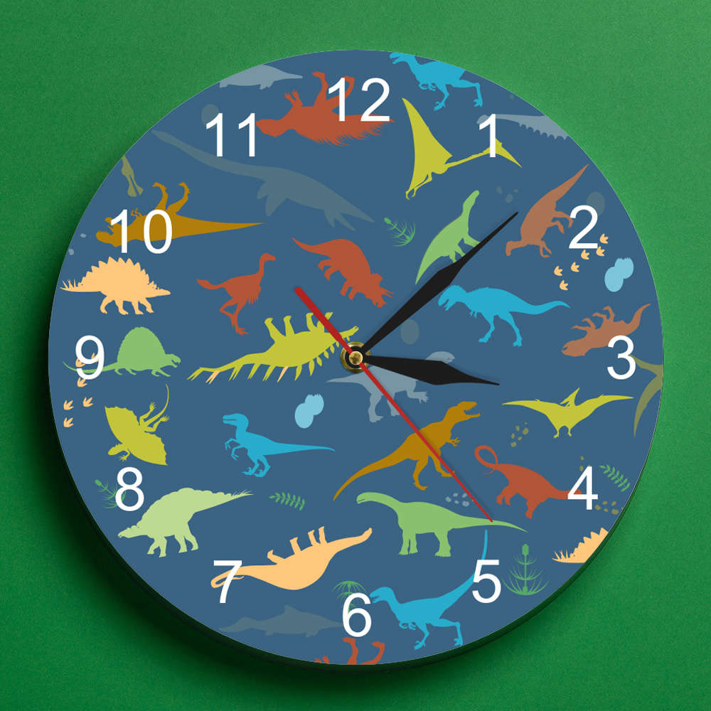 Dinosaur Colorful wall clock
