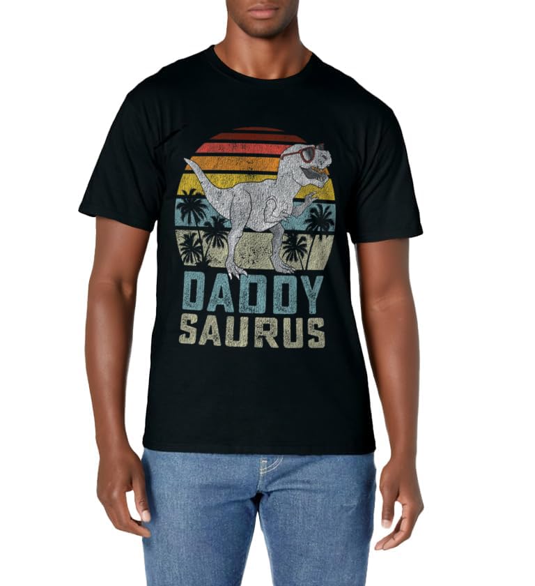 Daddysaurus T Rex Dinosaur Daddy Saurus Family Matching T-Shirt