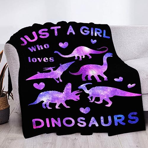 Dinosaur Blanket for Girls