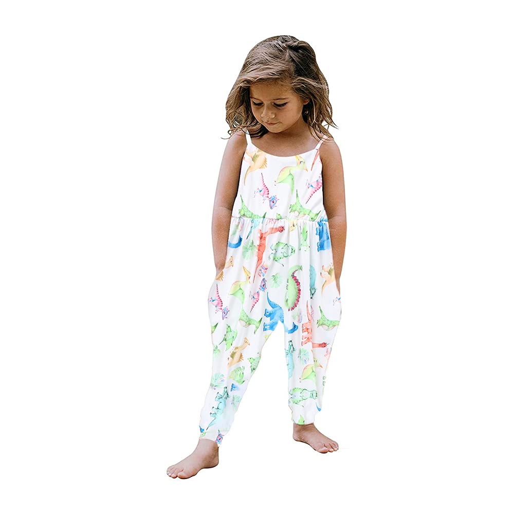 Dinosaur Toddler Girl Jumpsuit