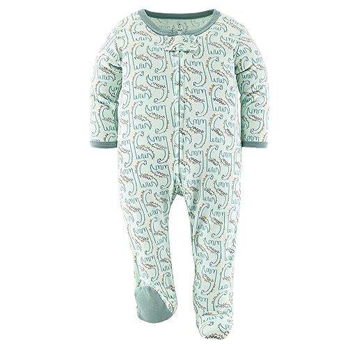 Dinosaur Baby Boys or Girls, Sleep and Play Footies, Unisex 3 Pack