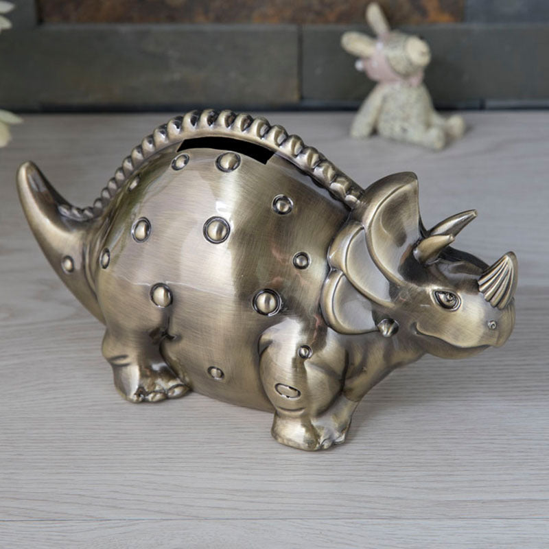 Fashion Metal Dinosaur Coin Bank