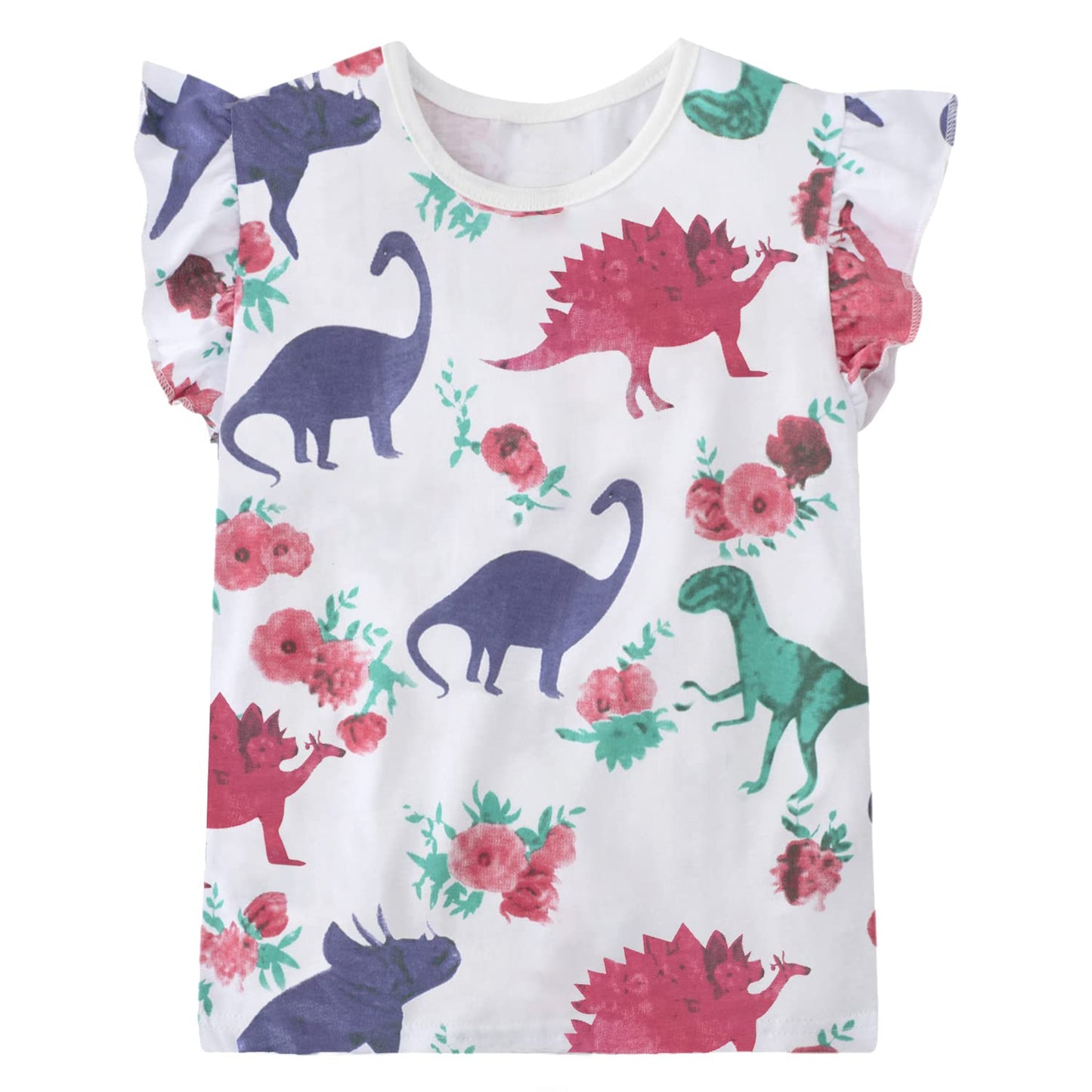 Girls Toddler Dinosaur Graphic Tops