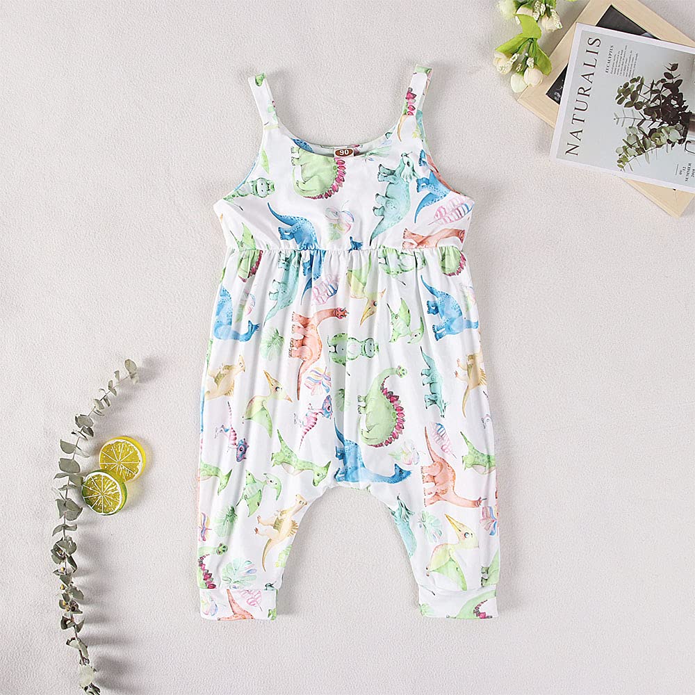 Dinosaur Toddler Girl Jumpsuit