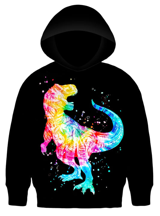 3D Graphic Colorful  Dinosaur hoodie sweatshirt