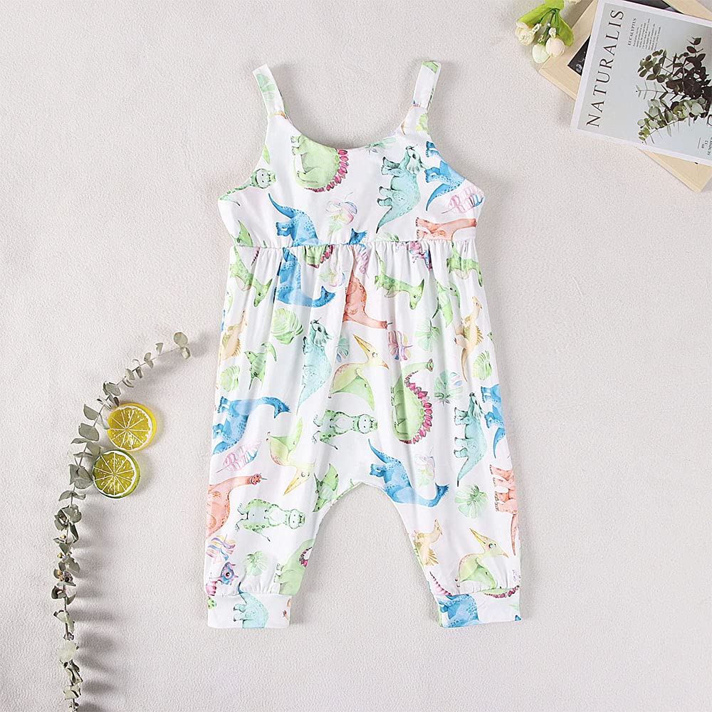 Dinosaur Toddler Girl Jumpsuit