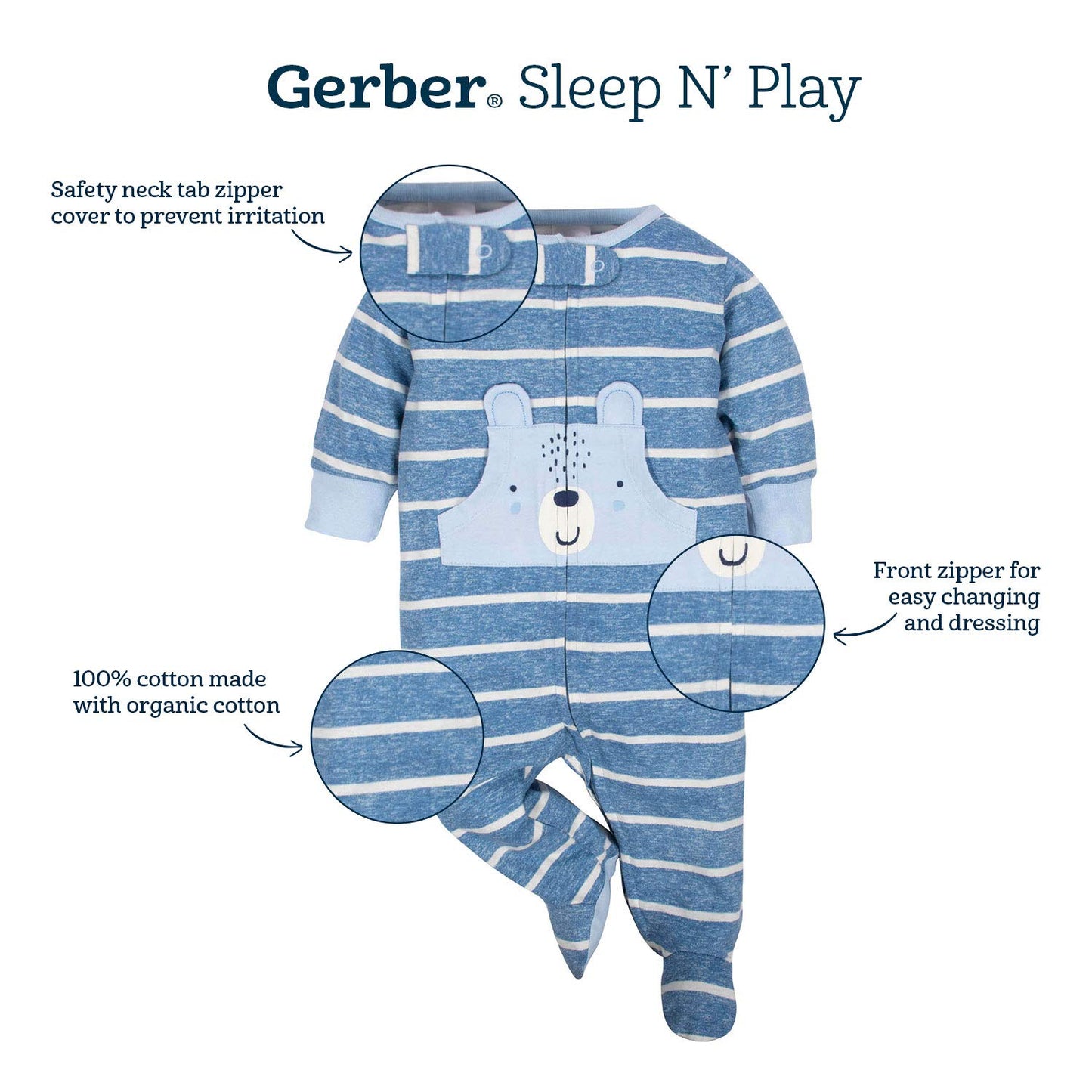 Gerber Baby Boys 2-Pack Sleep 'N Play Dino set