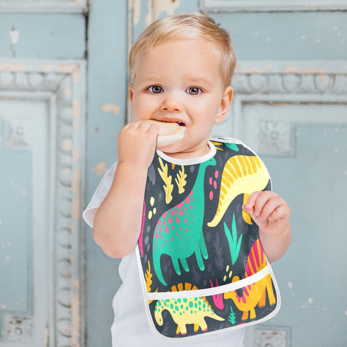 Cute Waterproof Dinosaur Baby Bibs