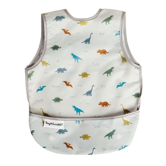 Tiny Dino Twinkle Mess Proof Waterproof  Baby Bib