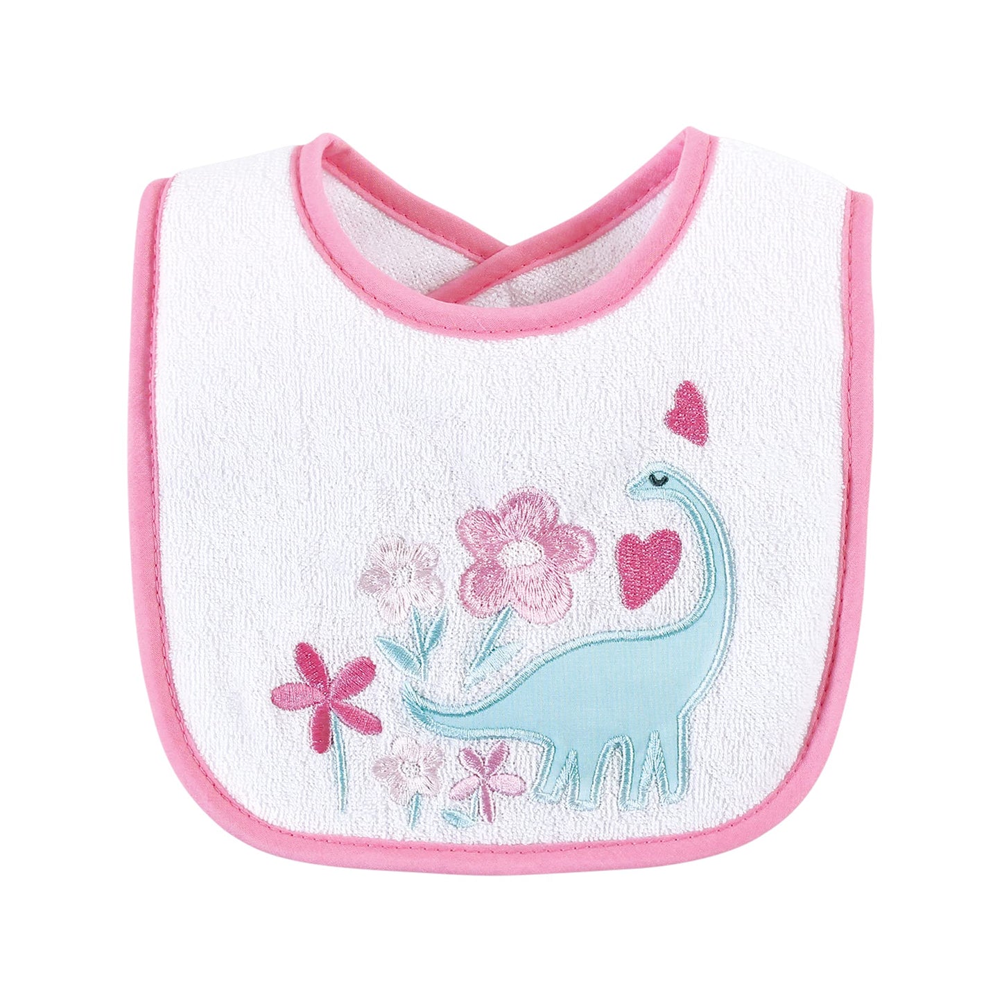 Baby Unisex Dinosaur Cotton Terry Drooler Bibs