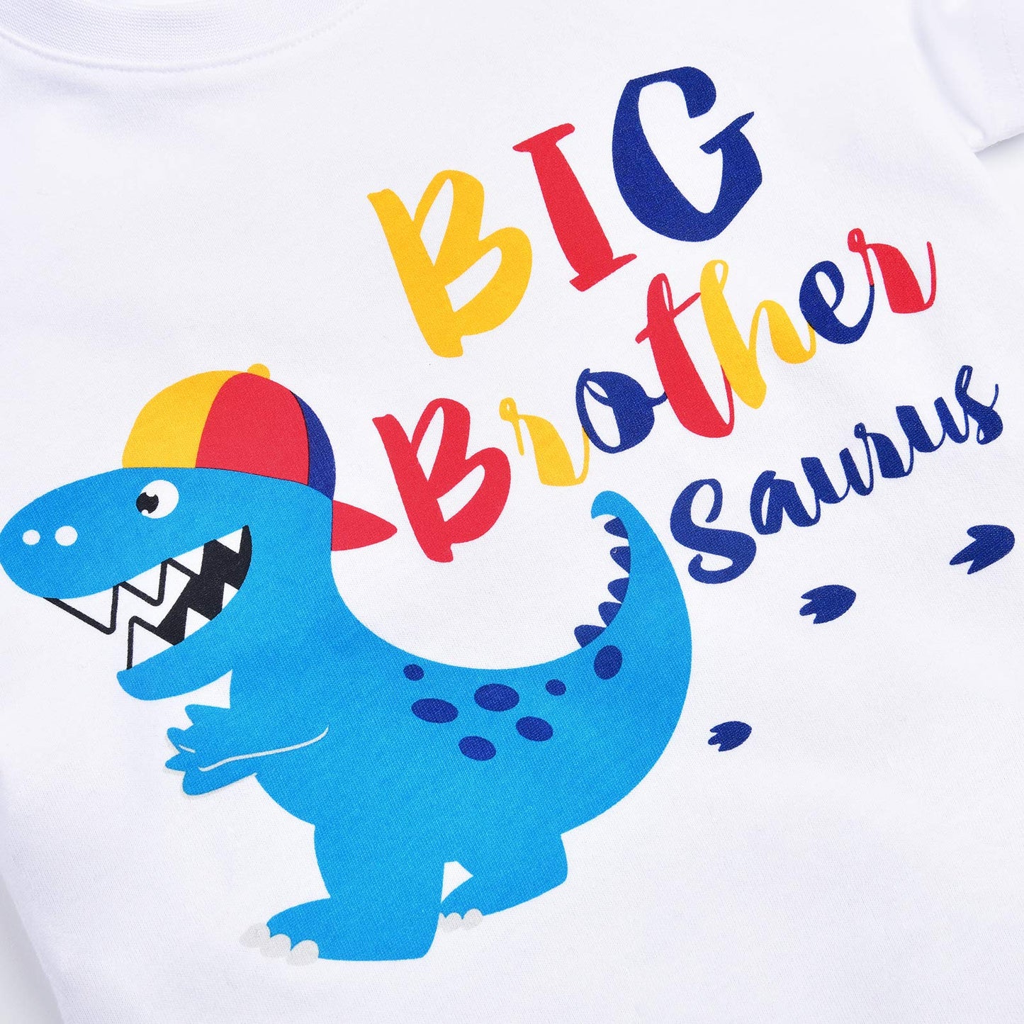 Dinosaur Big Brother Announcement T Shirt Sibling Outfits for Toddler