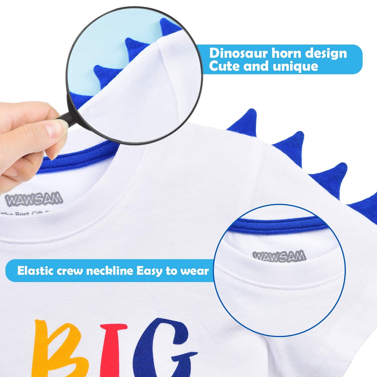 Dinosaur Big Brother Announcement T Shirt Sibling Outfits for Toddler