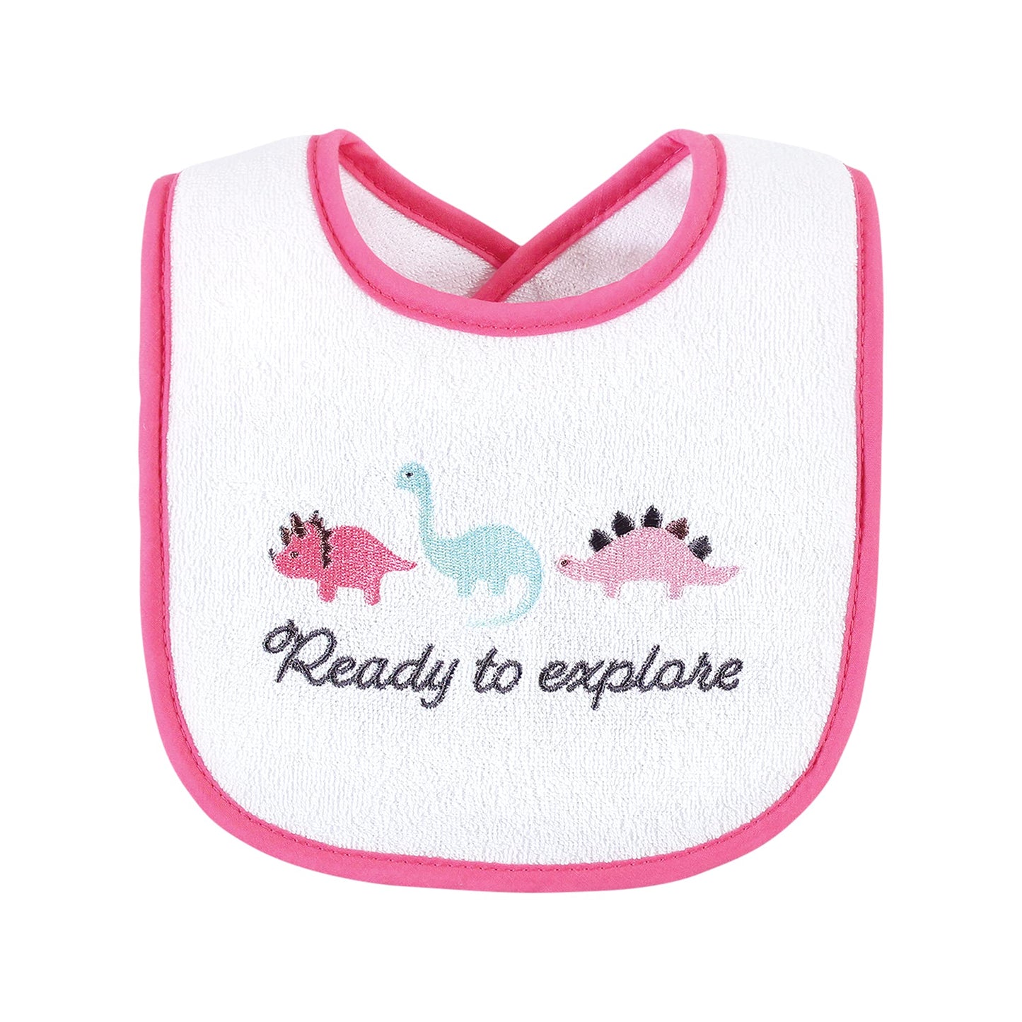 Baby Unisex Dinosaur Cotton Terry Drooler Bibs