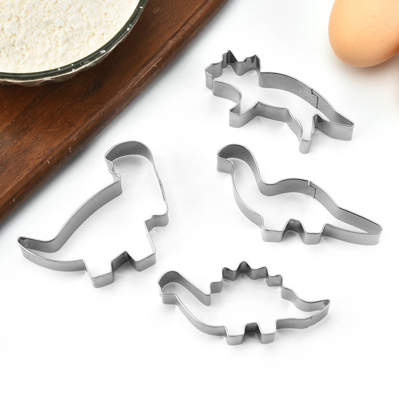 Home Cartoon Dinosaur Stainless Steel Cookie Cutter