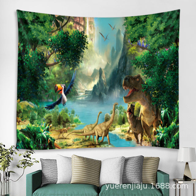 Dinosaur Wall Tapestry Cloth