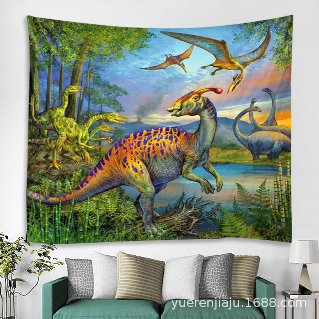 Dinosaur Wall Tapestry Cloth