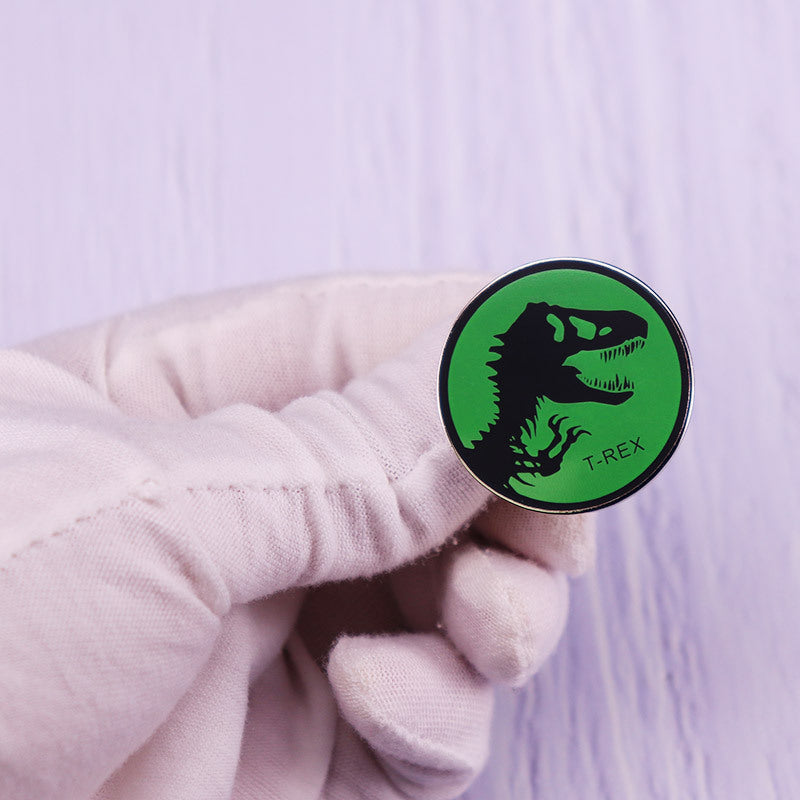 Dinosaur enamel pin