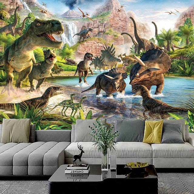 Cartoon Dinosaur Tapestry Wall Hanging Home