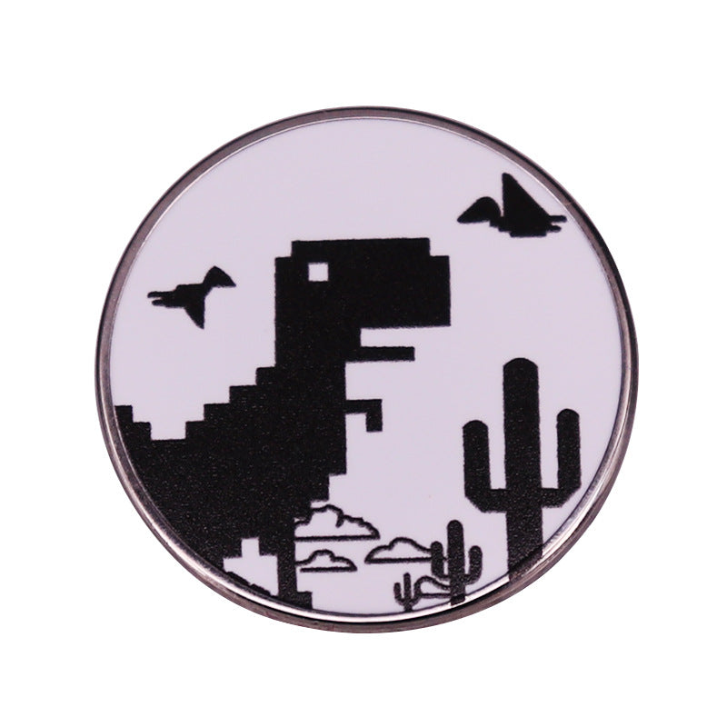 Dinosaur enamel pin