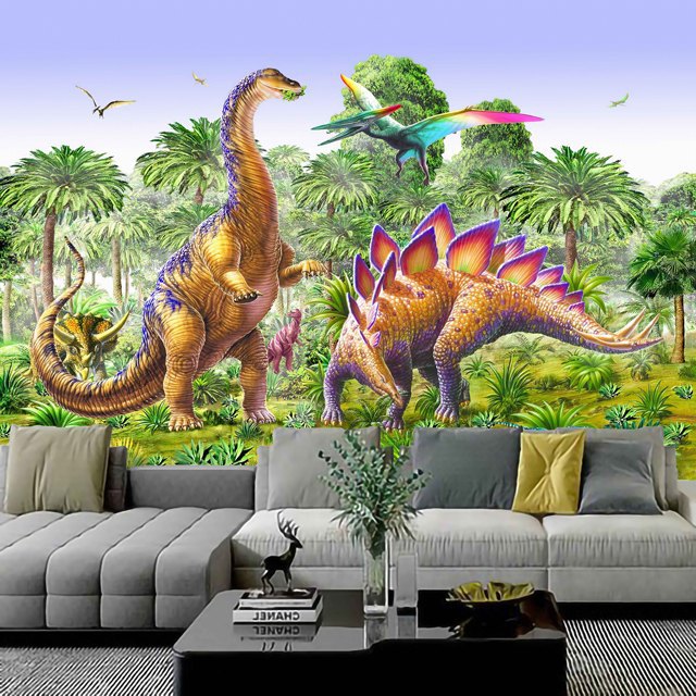 Cartoon Dinosaur Tapestry Wall Hanging Home