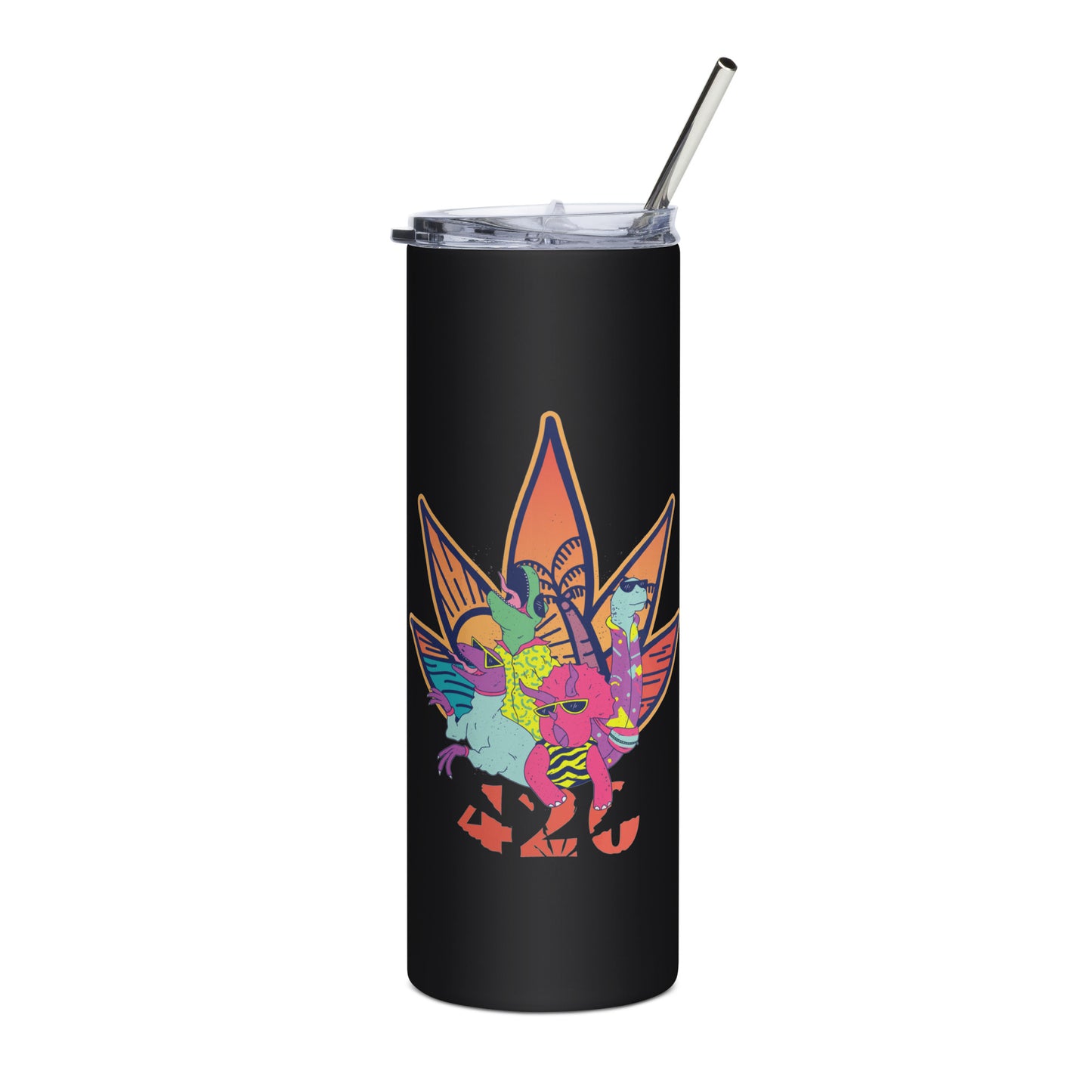 Friendly Dinosaur 420 Tumbler