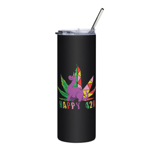 Happy Dinosaur 420 Tumbler