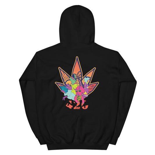 Friendly Dinosaur 420 Hoodie