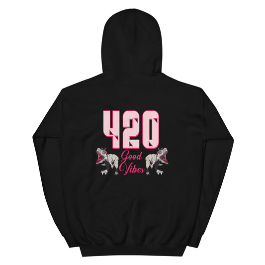 Good Vibes Dinosaur 420 Hoodie