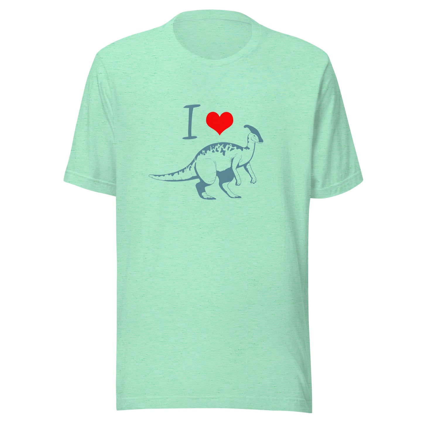 I love Parasaurolophus Dinosaur (Adult) Short-sleeve unisex t-shirt