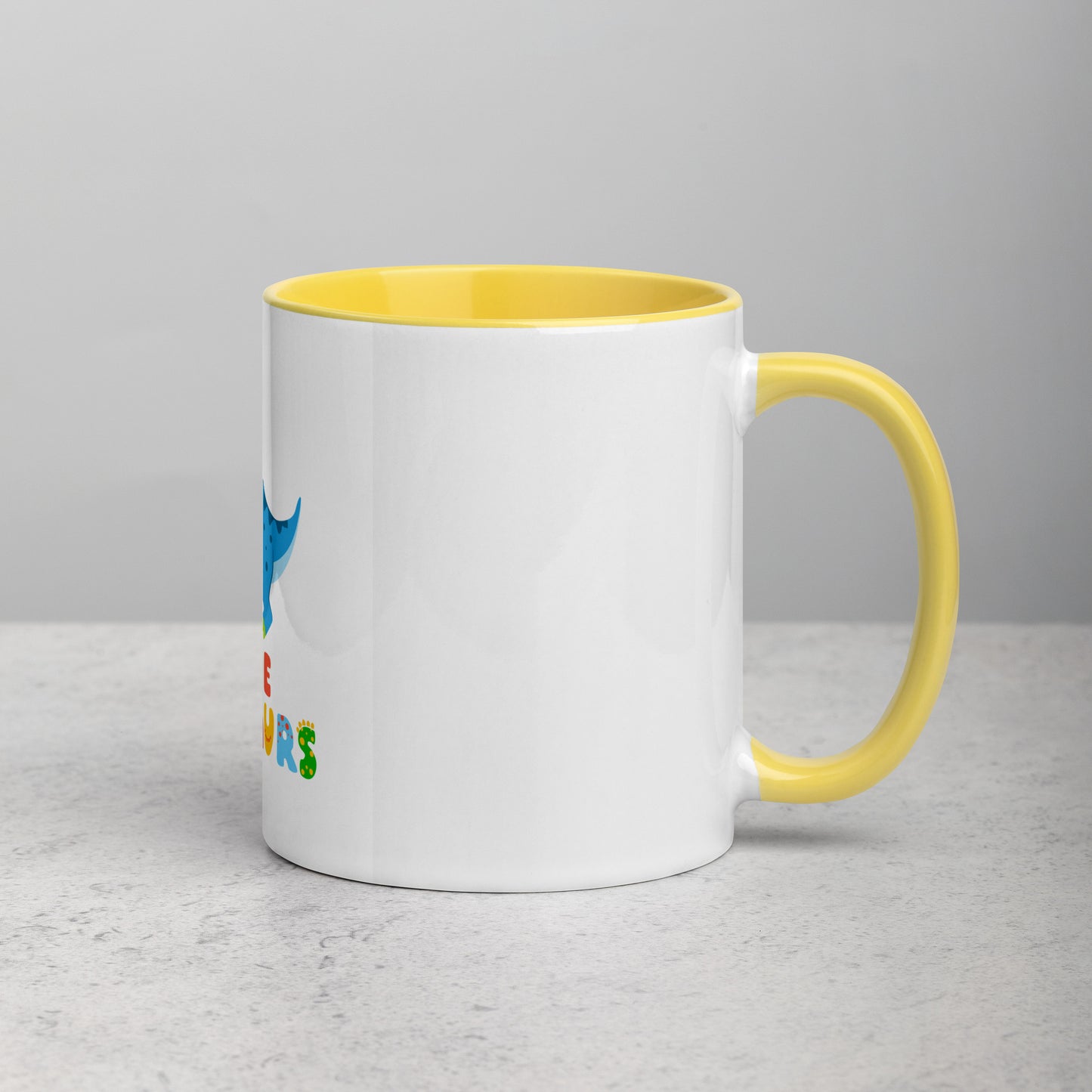 I love Dinosaurs Mug with Color Inside