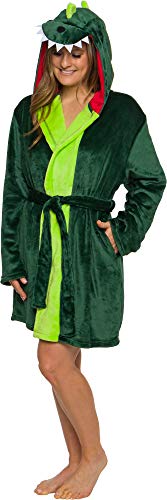 Women's Dinosaur Hooded Bathrobe