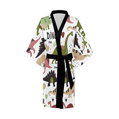 Dinosaurs Women Kimono Robes