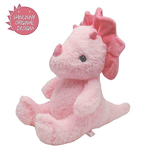 pink triceratops stuffed animal