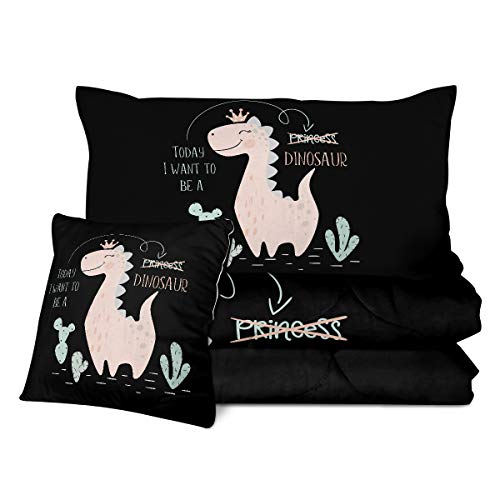 dinosaur princess pillow covers