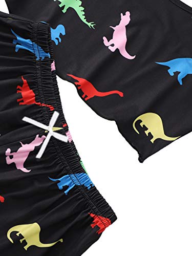 Women's Cute Dinosaur Pajama Set - L