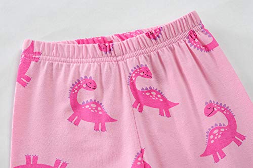 Girls Dinosaur Pink Pajamas