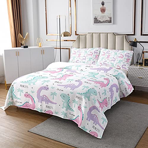 Dinosaur Bedspread Cartoon Coverlet Set