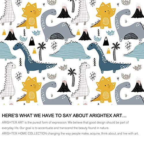 Dinosaur Print Bedding, Cute Hand Drawn Dino Duvet Cover set