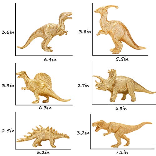 Jumbo Golden Dinosaur Figurine Toys