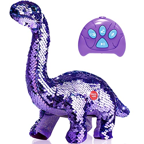 Reversible Sequins Remote Control Dinosaur Toy