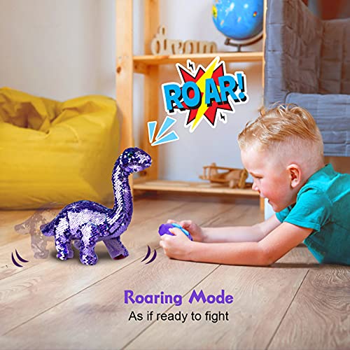 Reversible Sequins Remote Control Dinosaur Toy