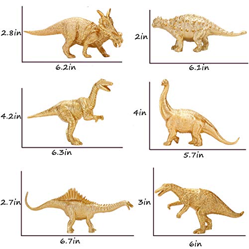 Jumbo Golden Dinosaur Figurine Toys