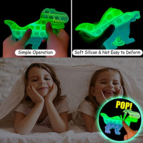 Glow in The Dark Fidget Dinosaur Sensory Toy